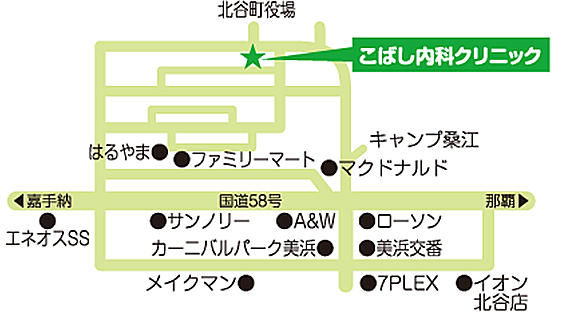 こばし内科クリニック 地図